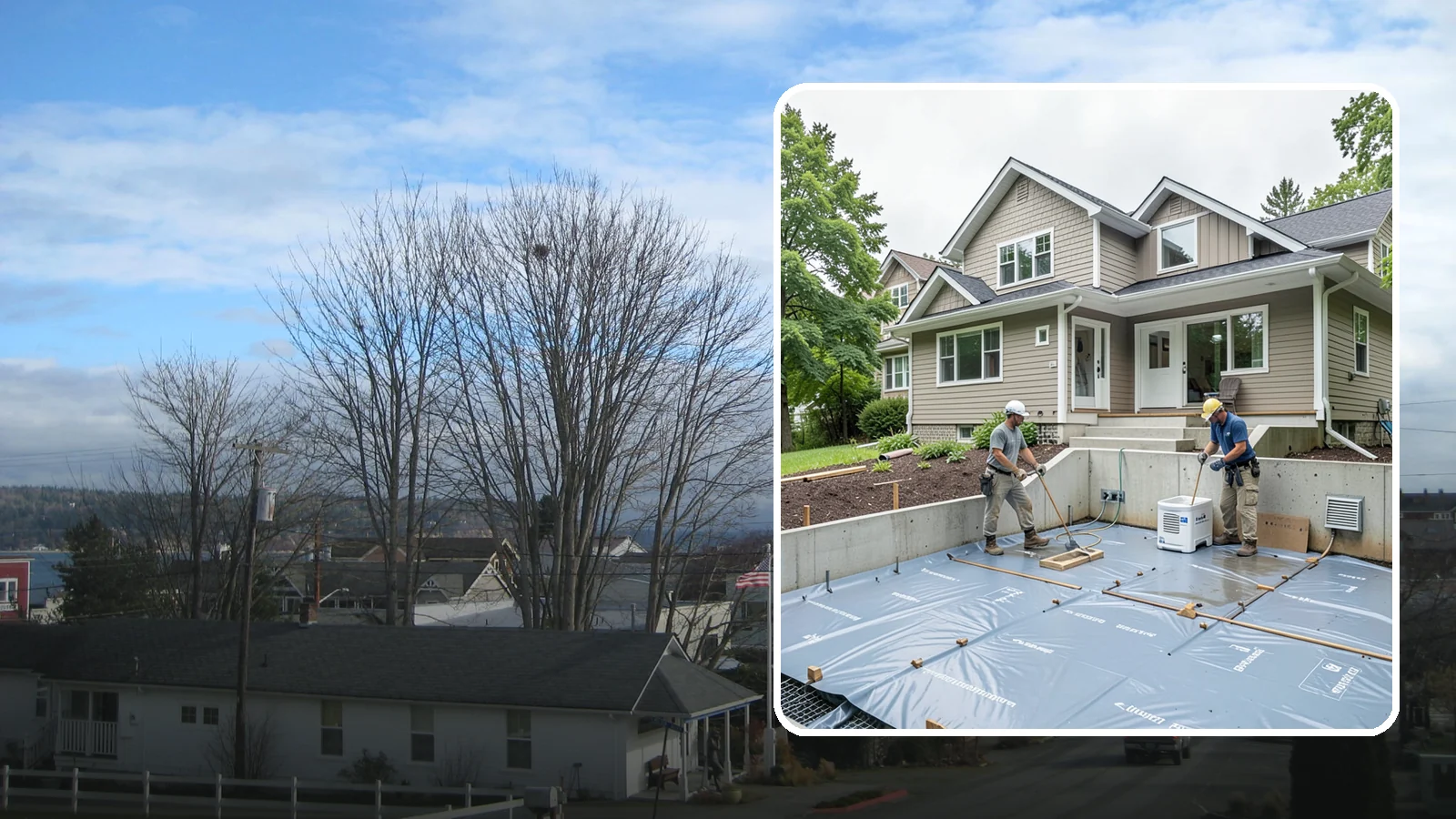 Crawlspace Encapsulation in Langley, Island County, WA - Sealing your crawlspace with a heavy-duty liner and moisture controls to keep Puget Sound damp out of the structure beneath your...