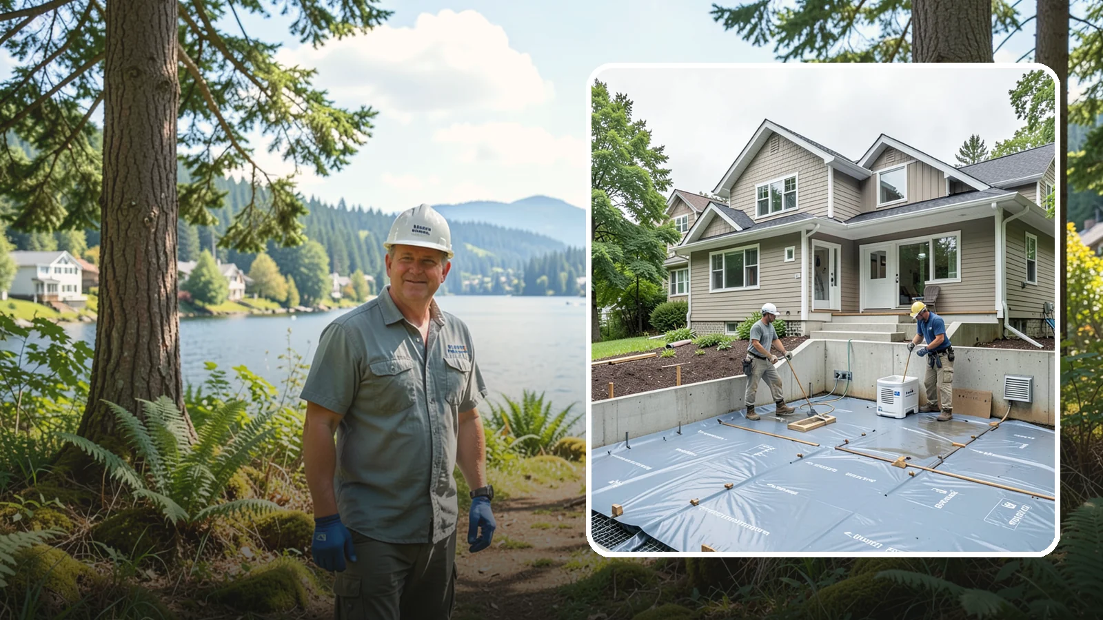 Crawlspace Encapsulation in Milton, King County, WA - Sealing your crawlspace with a heavy-duty liner and moisture controls to keep Puget Sound damp out of the structure beneath your...