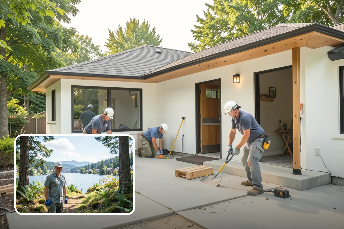 Crawlspace Encapsulation in Milton, King County, WA - Stops ground moisture and condensation from reaching floor framing