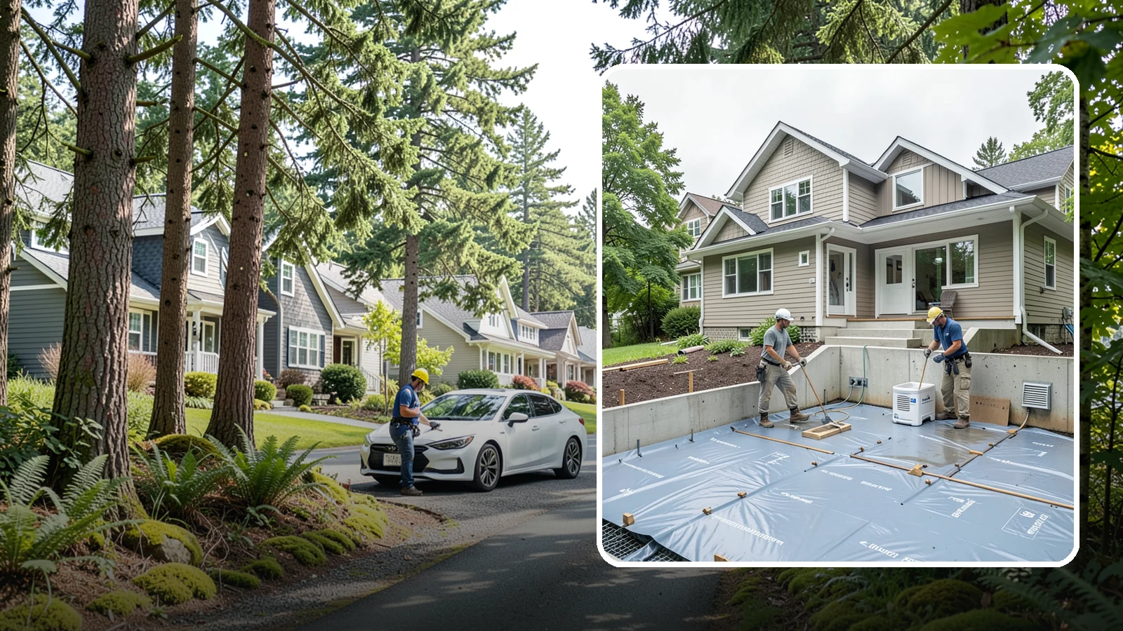 Crawlspace Encapsulation in Normandy Park, King County, WA - Sealing your crawlspace with a heavy-duty liner and moisture controls to keep Puget Sound damp out of the structure beneath your...