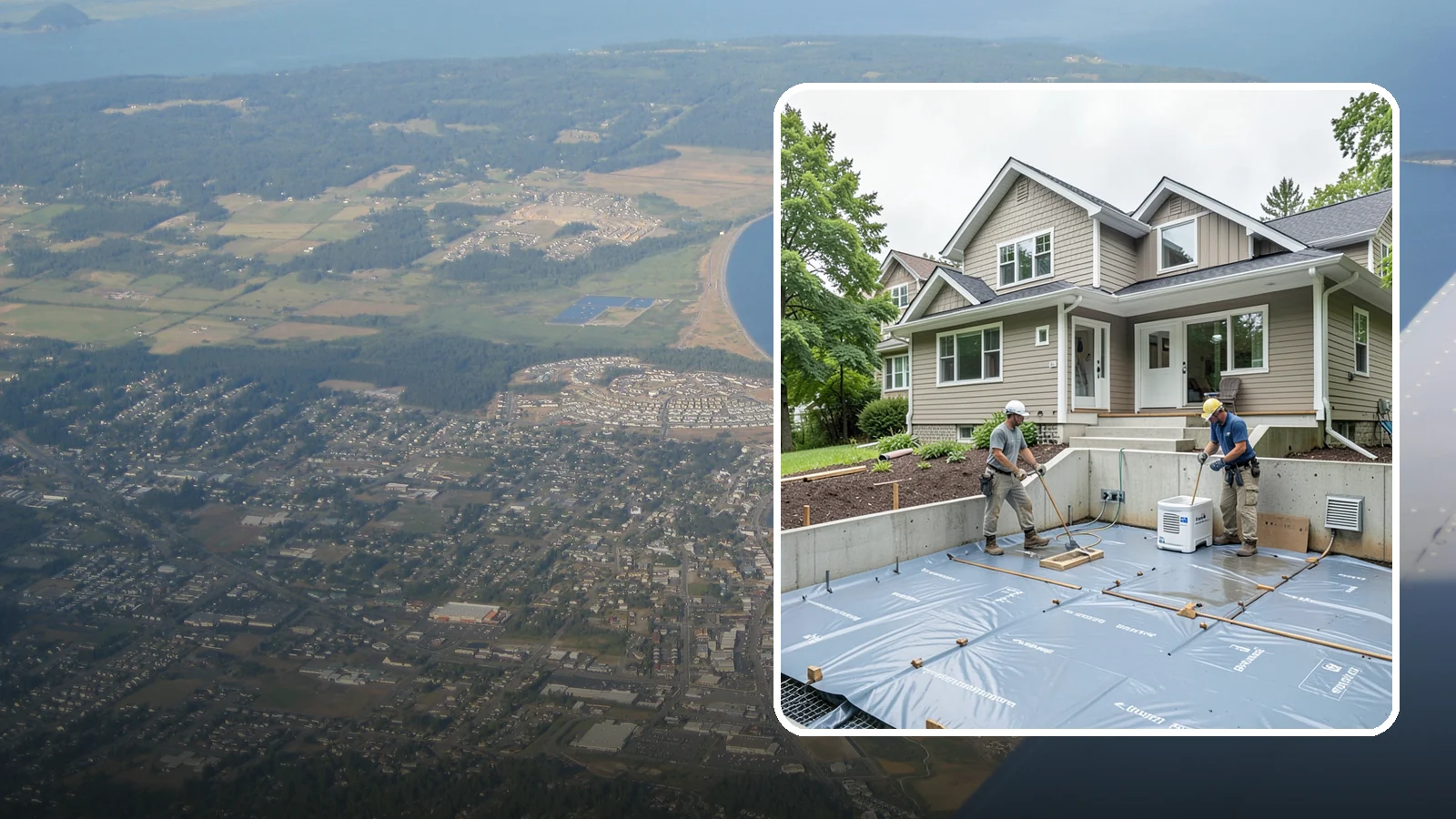 Crawlspace Encapsulation in Oak Harbor, Island County, WA - Sealing your crawlspace with a heavy-duty liner and moisture controls to keep Puget Sound damp out of the structure beneath your...