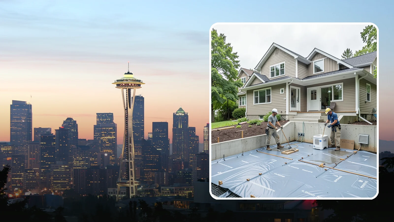 Crawlspace Encapsulation in Seattle, King County, WA - Sealing your crawlspace with a heavy-duty liner and moisture controls to keep Puget Sound damp out of the structure beneath your...