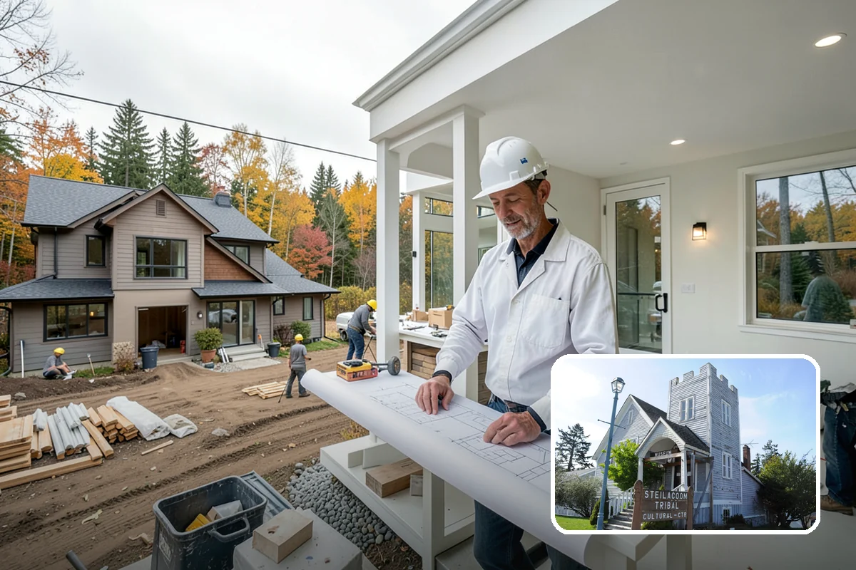 Crawlspace Encapsulation in Steilacoom, Pierce County, WA - Stops ground moisture and condensation from reaching floor framing