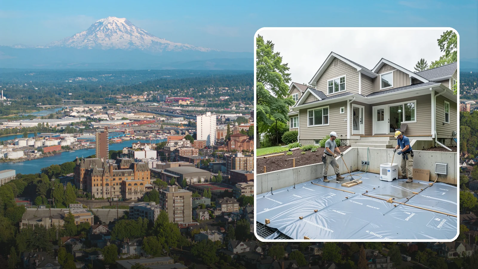 Crawlspace Encapsulation in Tacoma, Pierce County, WA - Sealing your crawlspace with a heavy-duty liner and moisture controls to keep Puget Sound damp out of the structure beneath your...