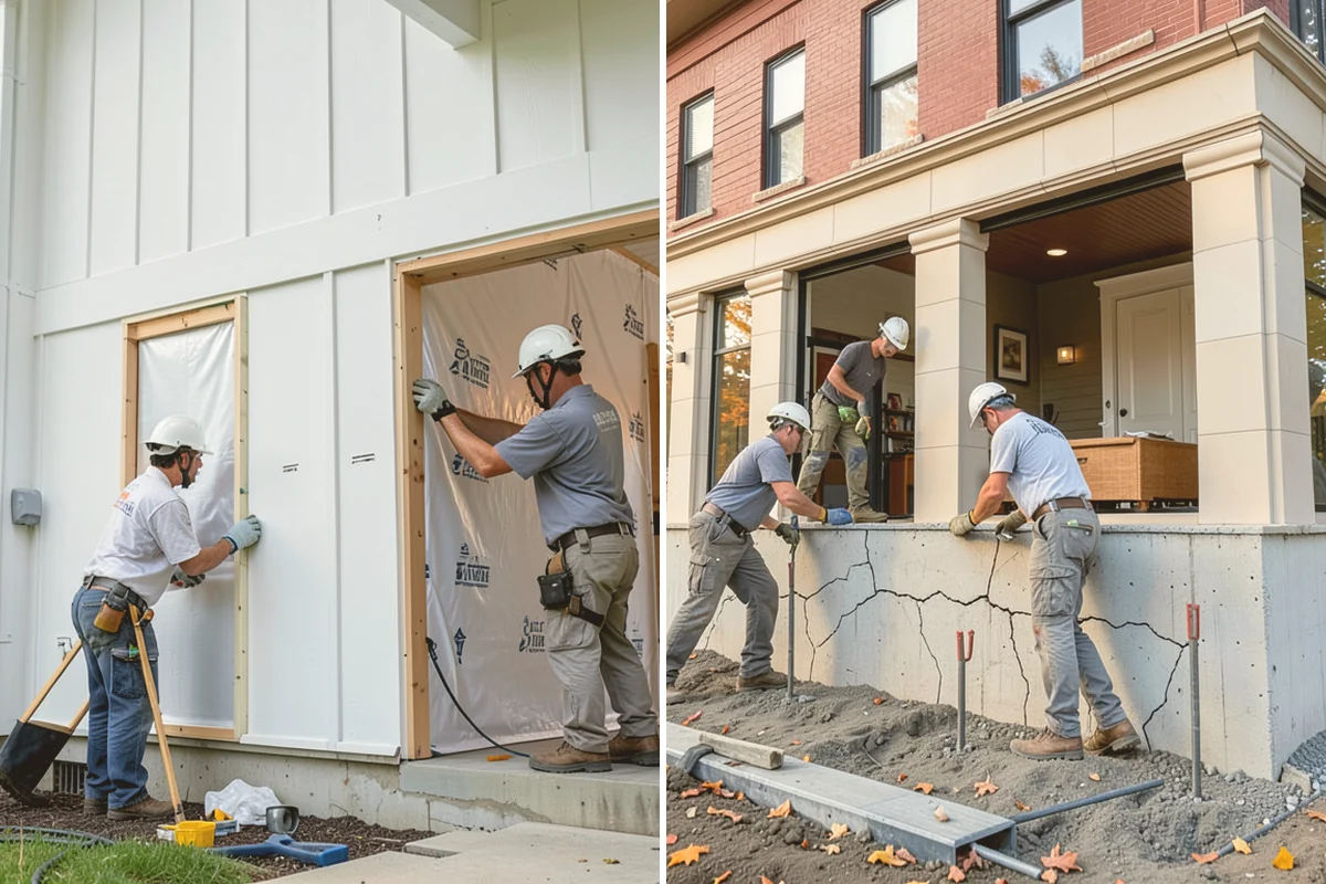 Crawlspace Foundation in Bellevue, King County, WA - Excavate and pour footings and perimeter stem walls