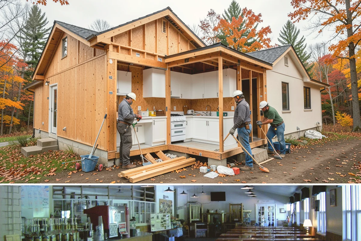 Crawlspace Foundation in Black Diamond, King County, WA - Crawlspace footing and wall work proceeds in most weather, with pours scheduled around dry windows to protect fresh concrete.
