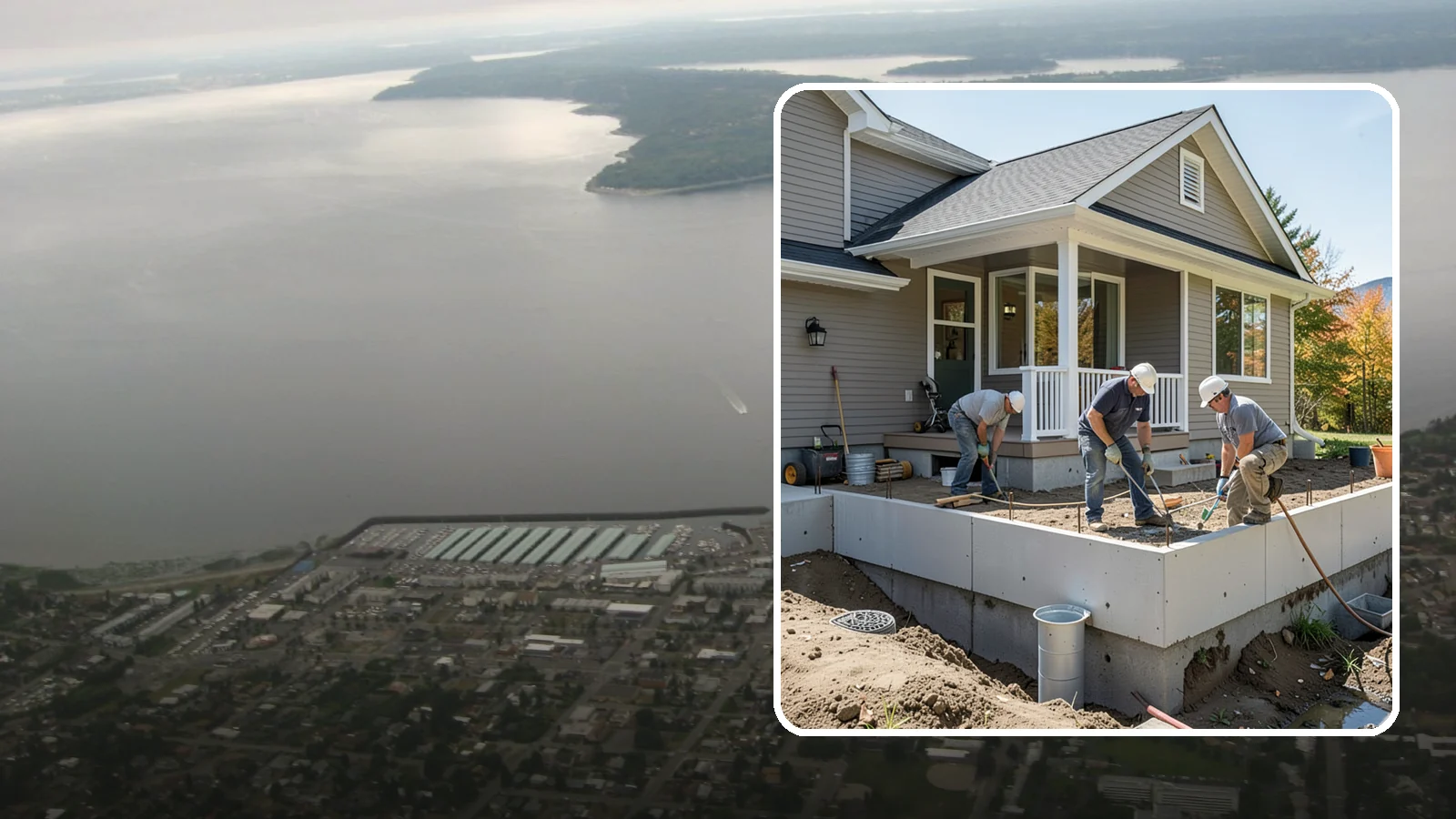 Crawlspace Foundation in Des Moines, King County, WA - We build vented or conditioned crawlspace foundations that lift your home above damp ground and ease future access.