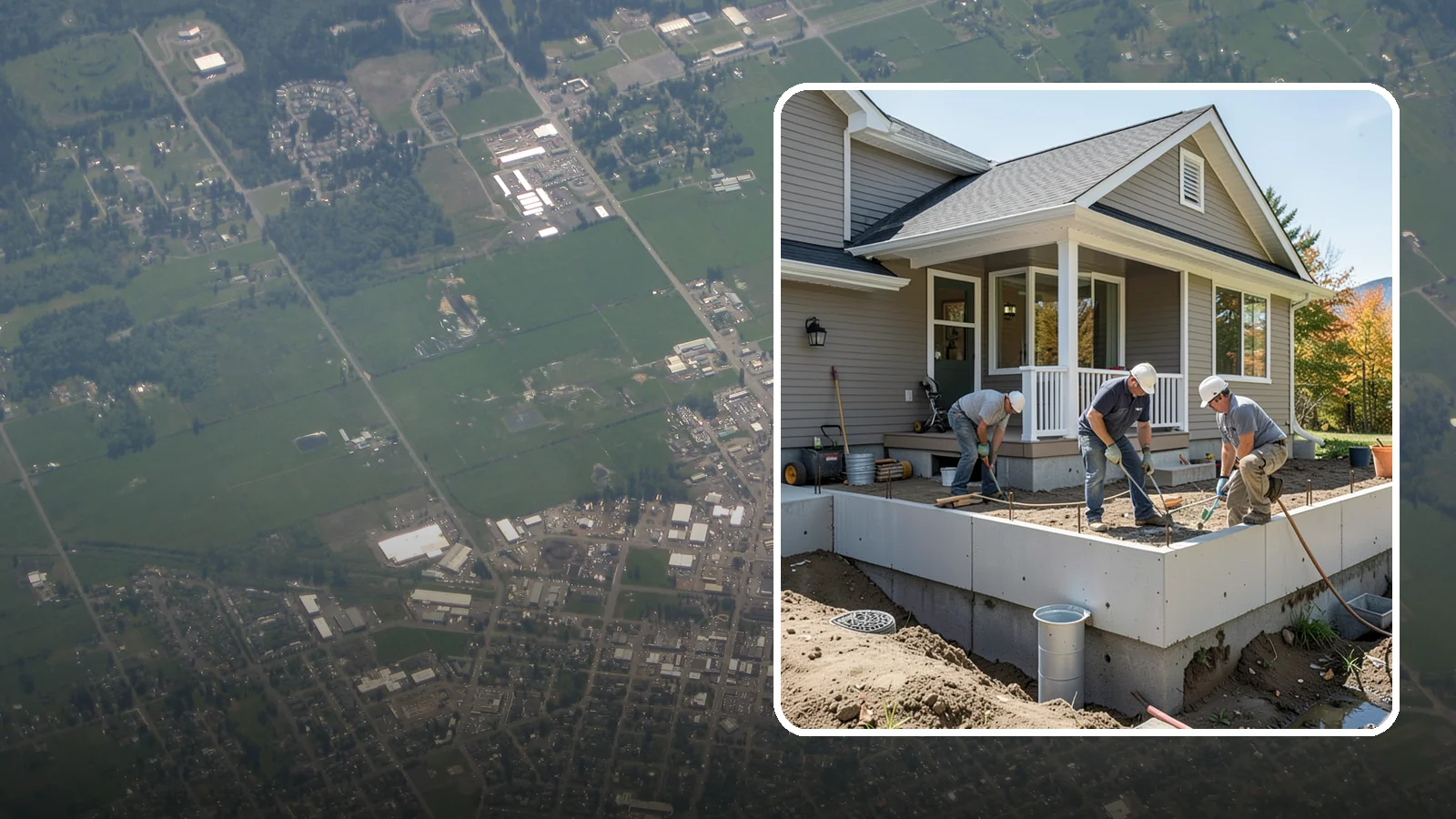 Crawlspace Foundation in Enumclaw, King County, WA - We build vented or conditioned crawlspace foundations that lift your home above damp ground and ease future access.