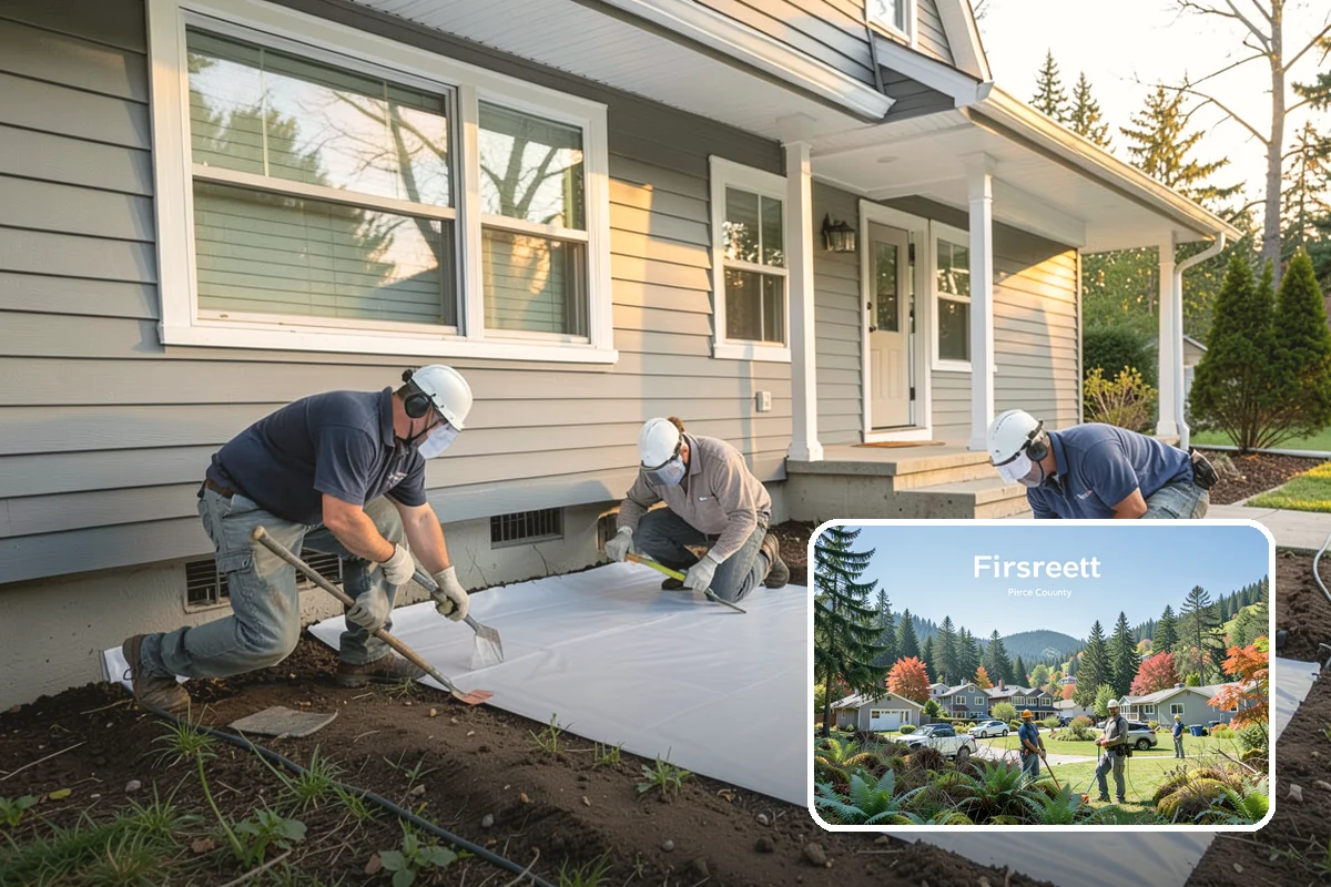 Crawlspace Foundation in Fircrest, Pierce County, WA - Accessible space beneath the home for utilities and repairs
