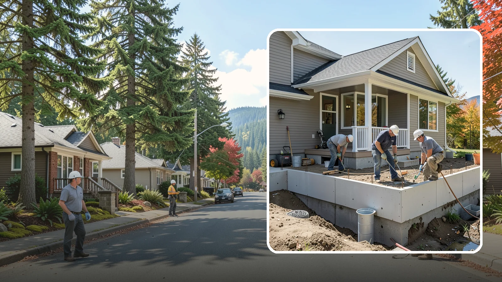 Crawlspace Foundation in Hunts Point, King County, WA - We build vented or conditioned crawlspace foundations that lift your home above damp ground and ease future access.