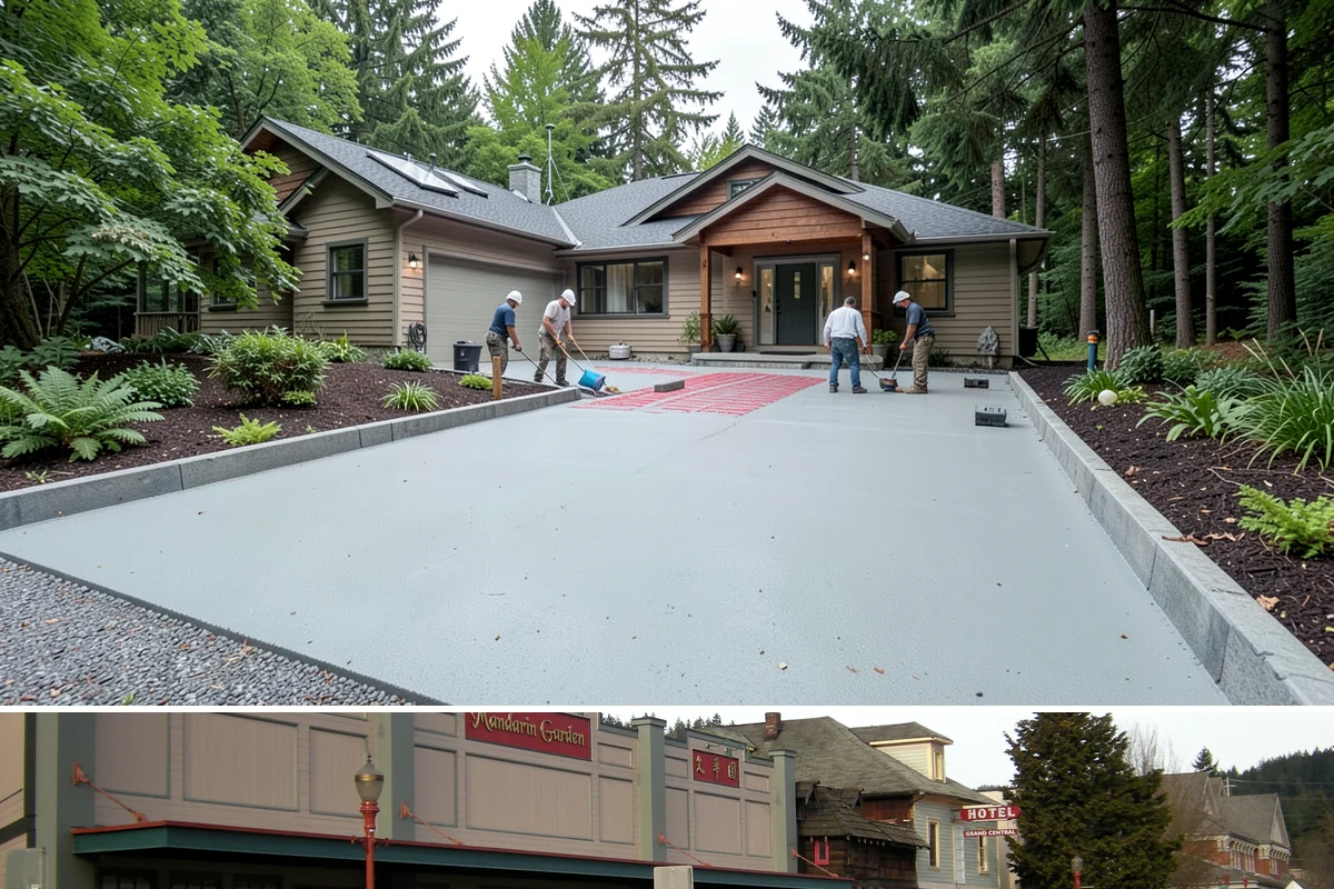 Crawlspace Foundation in Issaquah, King County, WA - Crawlspace footing and wall work proceeds in most weather, with pours scheduled around dry windows to protect fresh concrete.