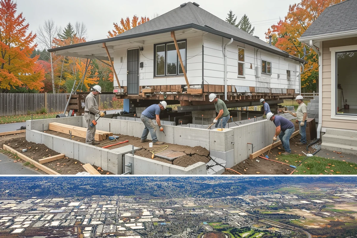 Crawlspace Foundation in Kent, King County, WA - Crawlspace footing and wall work proceeds in most weather, with pours scheduled around dry windows to protect fresh concrete.