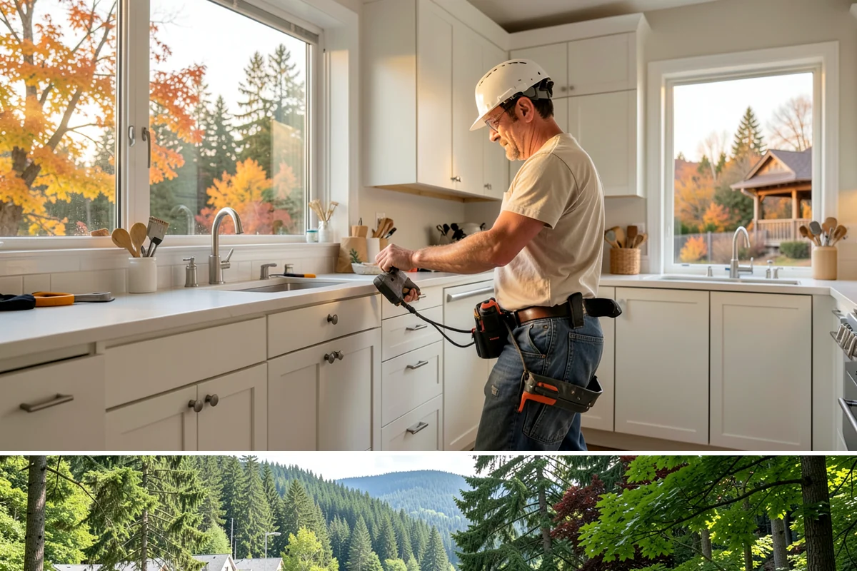 Crawlspace Foundation in Lake Forest Park, King County, WA - Crawlspace footing and wall work proceeds in most weather, with pours scheduled around dry windows to protect fresh concrete.