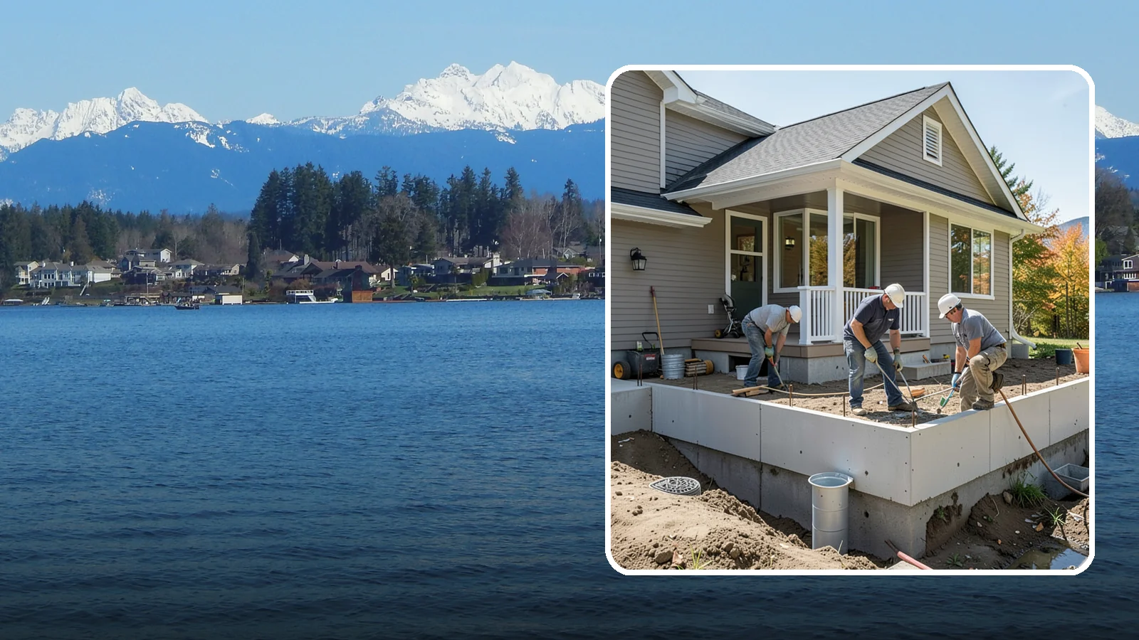 Crawlspace Foundation in Lake Stevens, Snohomish County, WA - We build vented or conditioned crawlspace foundations that lift your home above damp ground and ease future access.