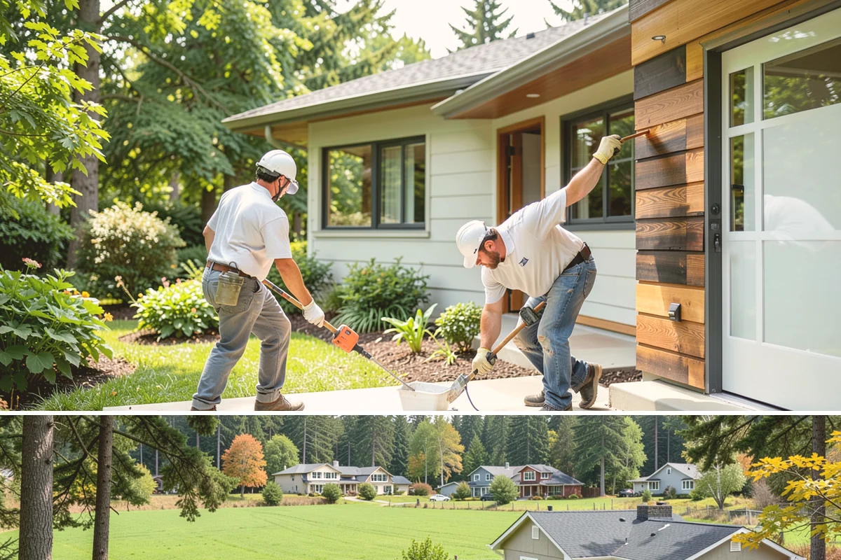 Crawlspace Foundation in Lyman, Skagit County, WA - Crawlspace footing and wall work proceeds in most weather, with pours scheduled around dry windows to protect fresh concrete.