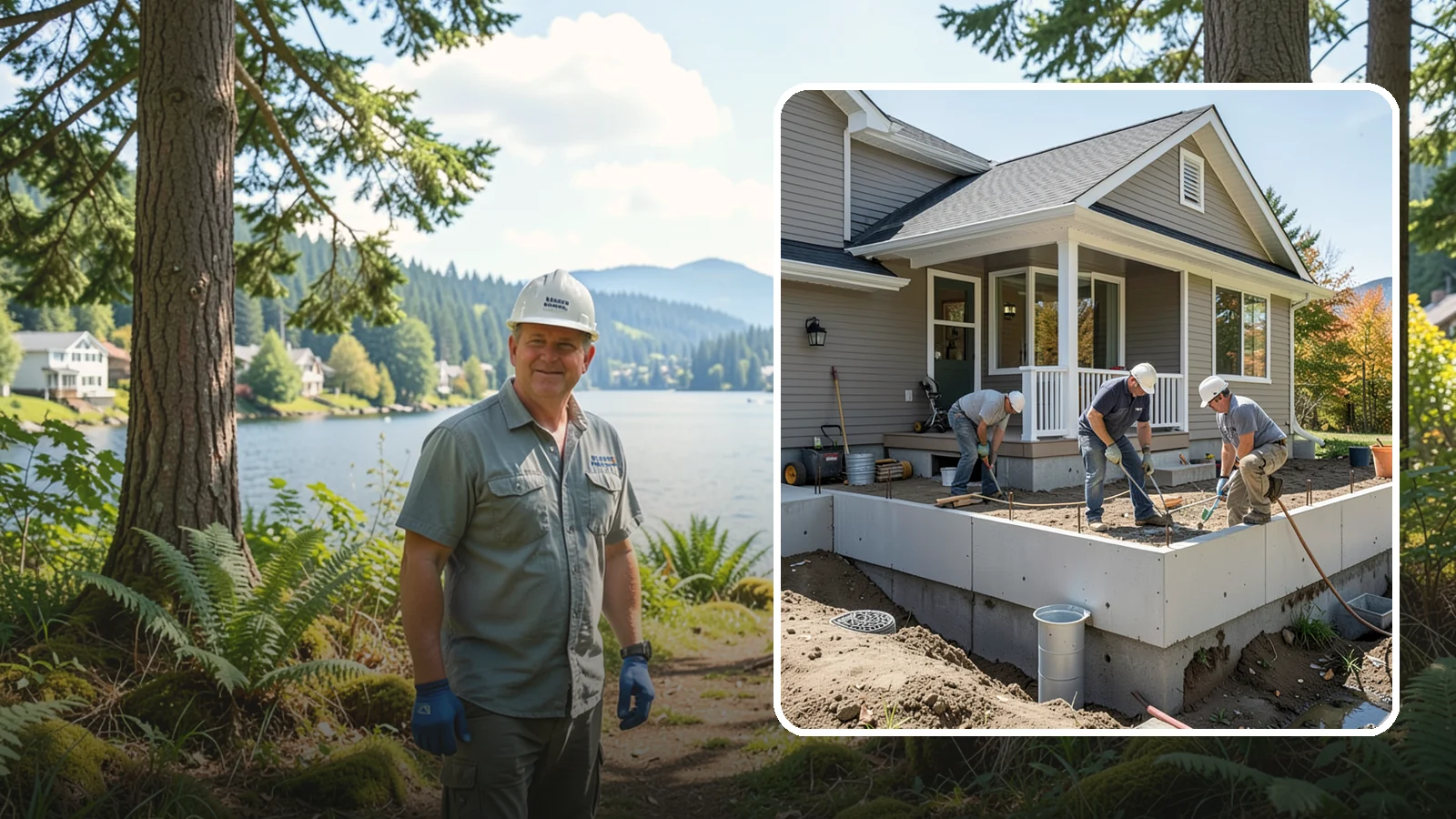 Crawlspace Foundation in Milton, King County, WA - We build vented or conditioned crawlspace foundations that lift your home above damp ground and ease future access.