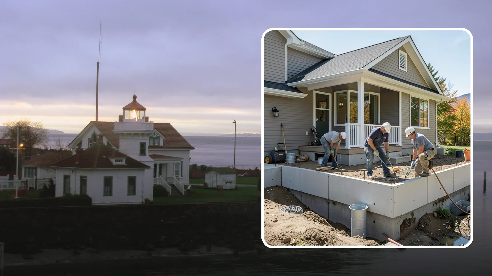 Crawlspace Foundation in Mukilteo, Snohomish County, WA - We build vented or conditioned crawlspace foundations that lift your home above damp ground and ease future access.