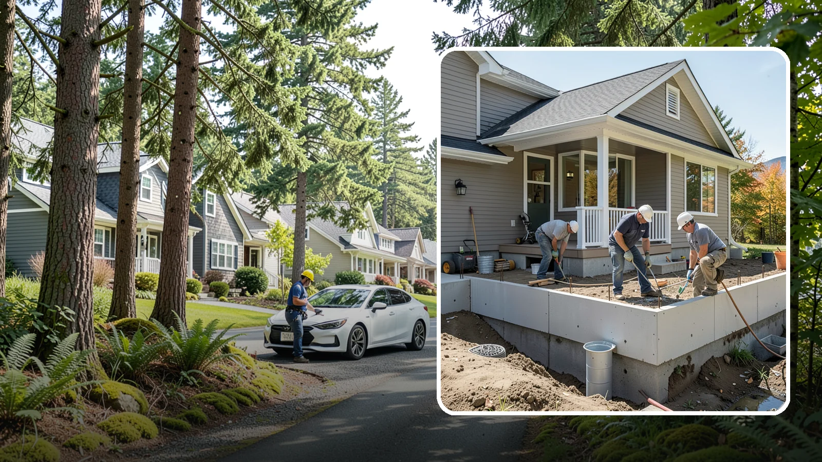 Crawlspace Foundation in Normandy Park, King County, WA - We build vented or conditioned crawlspace foundations that lift your home above damp ground and ease future access.