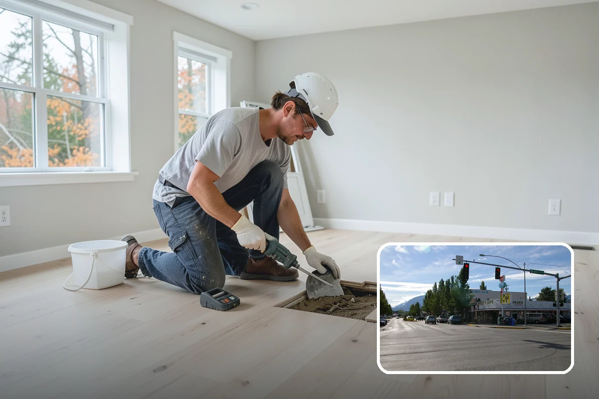 Crawlspace Foundation in North Bend, King County, WA - Accessible space beneath the home for utilities and repairs