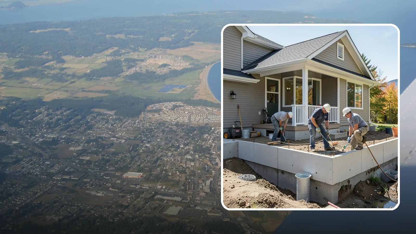 Crawlspace Foundation in Oak Harbor, Island County, WA - We build vented or conditioned crawlspace foundations that lift your home above damp ground and ease future access.