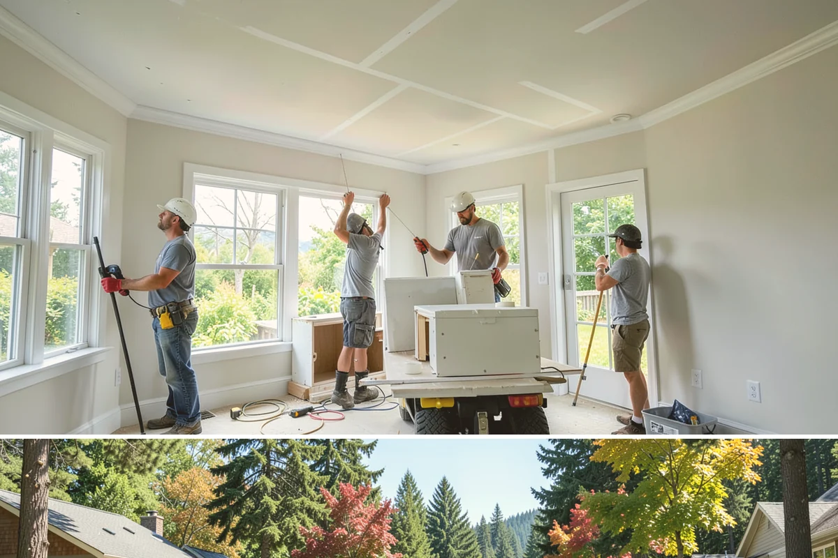 Crawlspace Foundation in Orting, Pierce County, WA - Crawlspace footing and wall work proceeds in most weather, with pours scheduled around dry windows to protect fresh concrete.