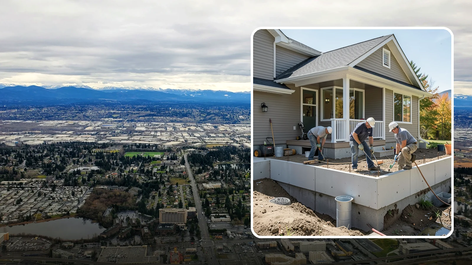 Crawlspace Foundation in SeaTac, King County, WA - We build vented or conditioned crawlspace foundations that lift your home above damp ground and ease future access.