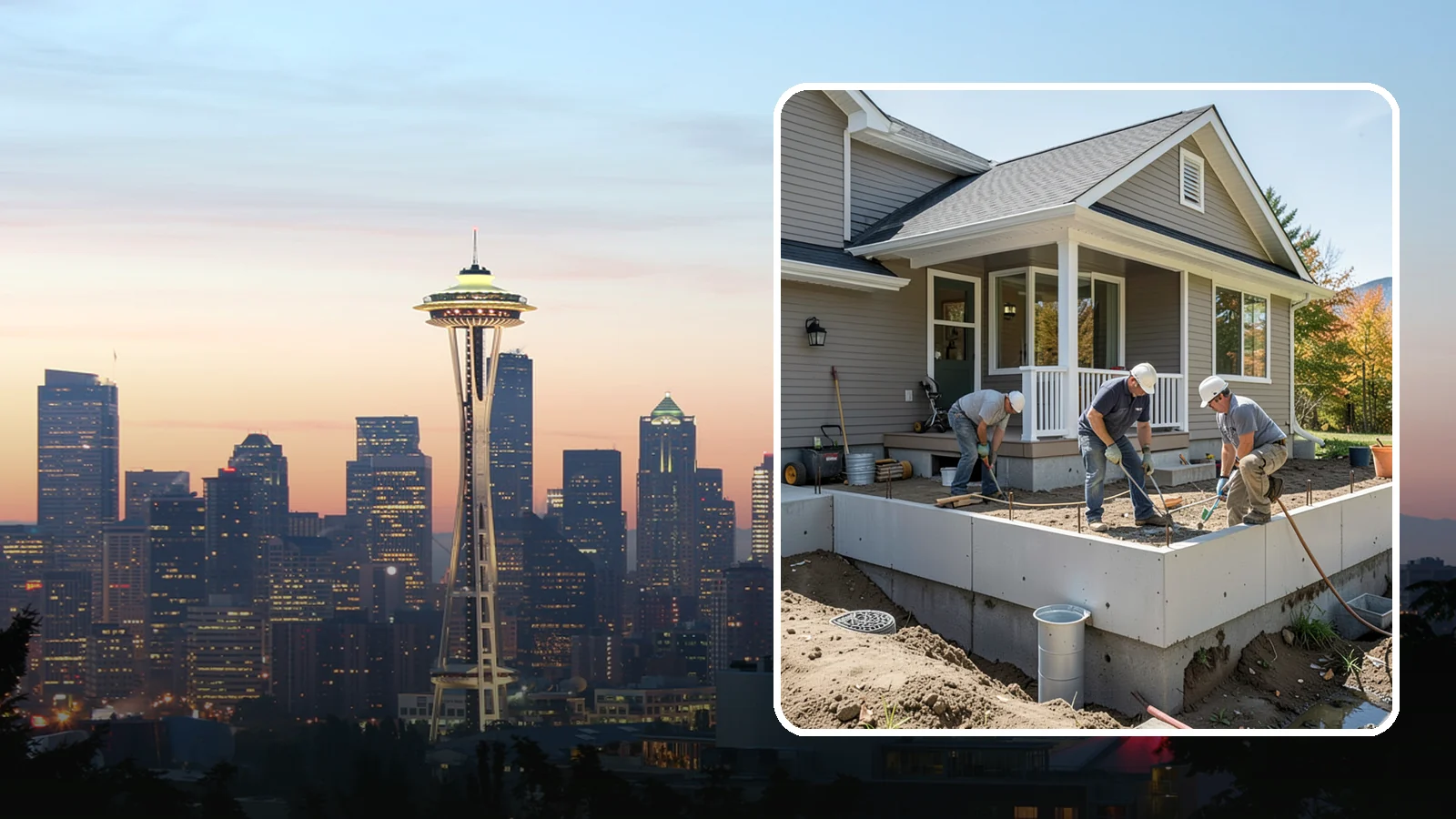 Crawlspace Foundation in Seattle, King County, WA - We build vented or conditioned crawlspace foundations that lift your home above damp ground and ease future access.