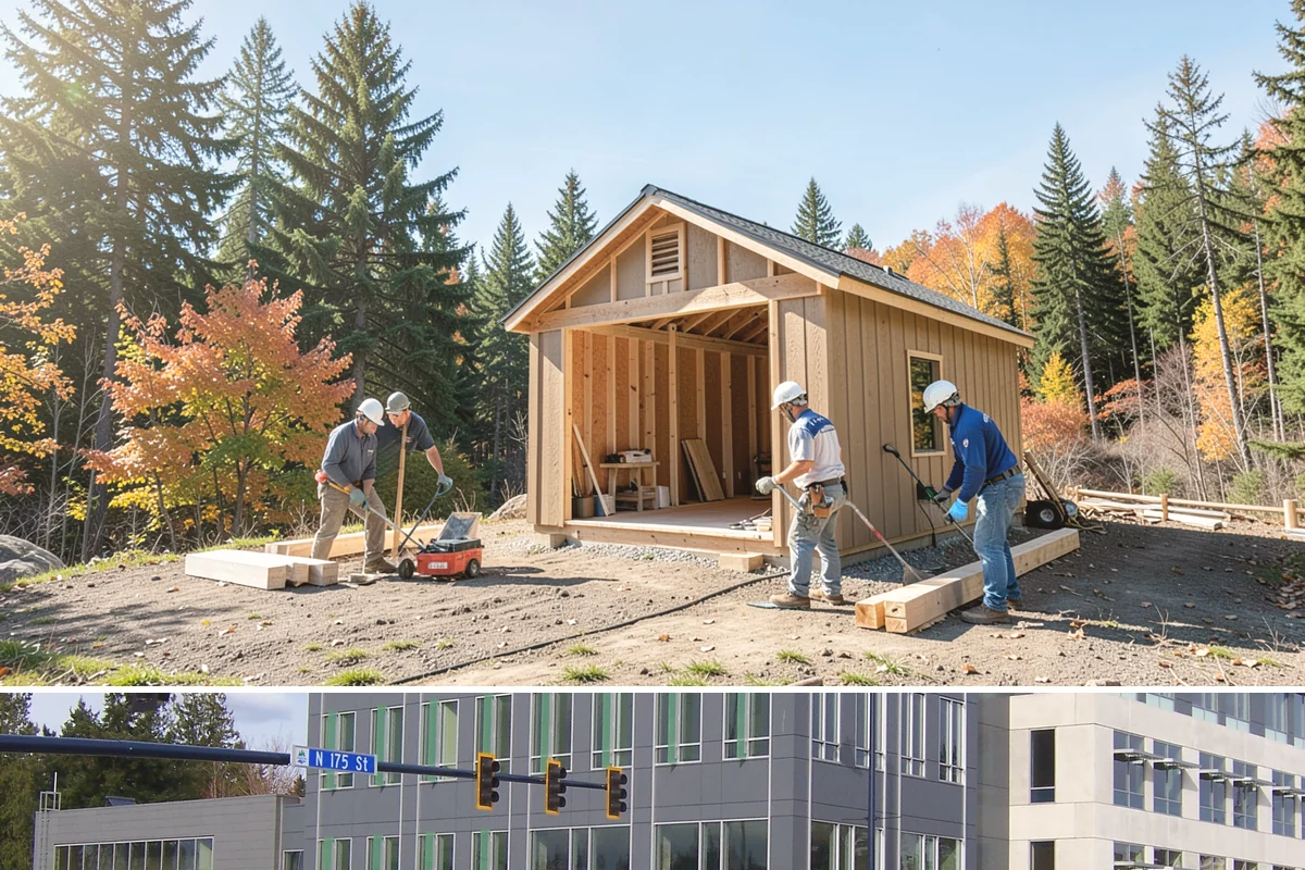 Crawlspace Foundation in Shoreline, King County, WA - Crawlspace footing and wall work proceeds in most weather, with pours scheduled around dry windows to protect fresh concrete.