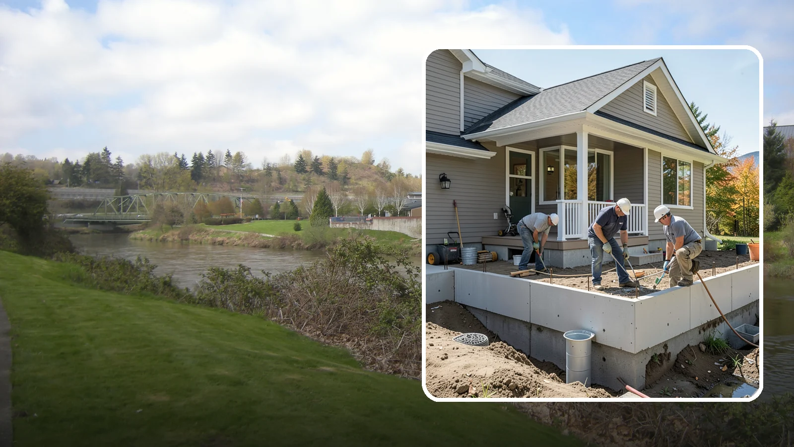 Crawlspace Foundation in Tukwila, King County, WA - We build vented or conditioned crawlspace foundations that lift your home above damp ground and ease future access.