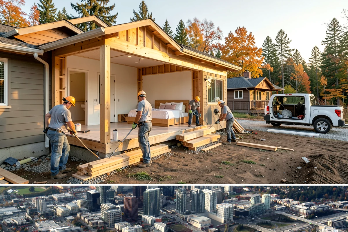 Crawlspace Insulation in Bellevue, King County, WA - We insulate crawlspaces year-round, and fall is popular for locking in warmth before winter arrives.