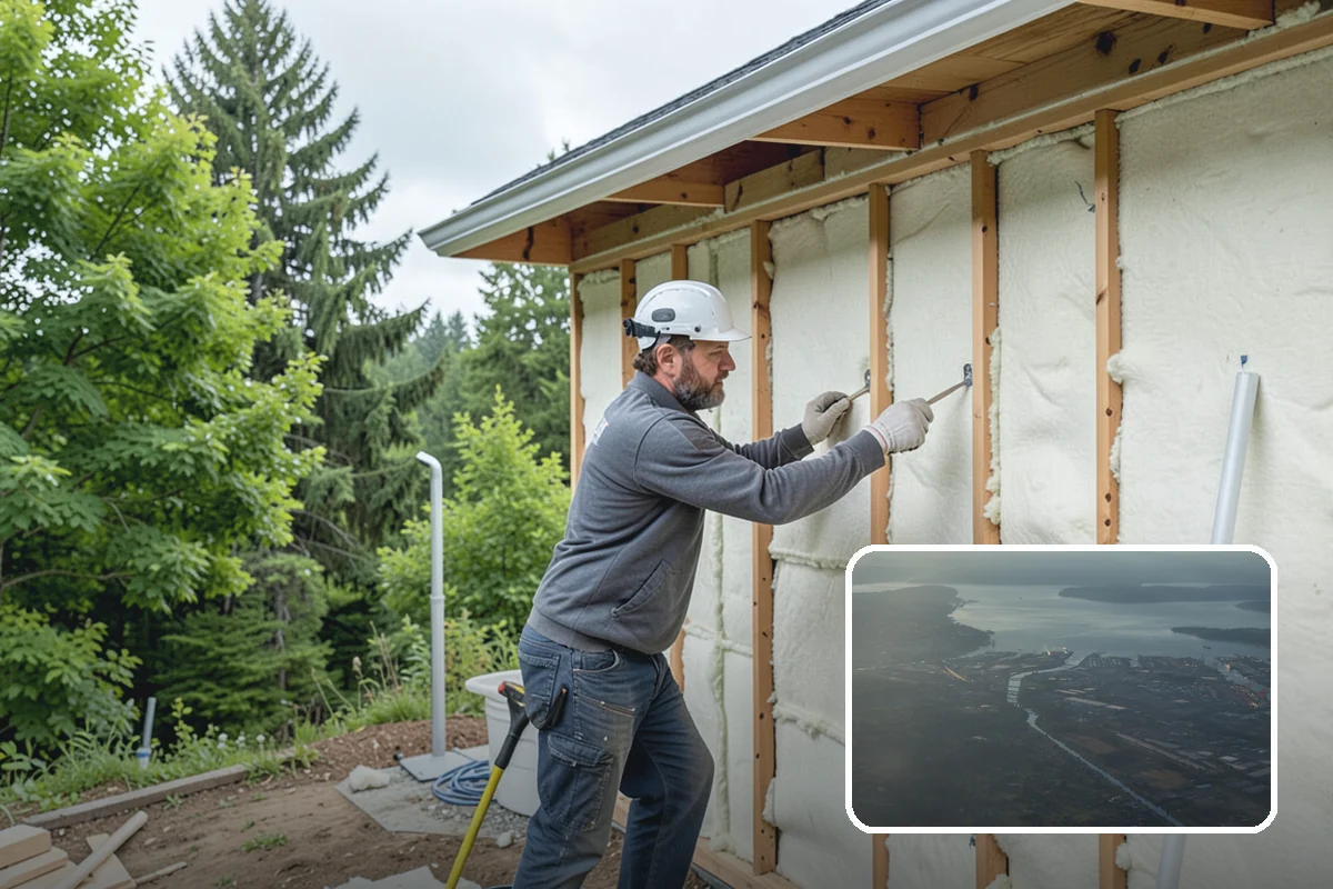 Crawlspace Insulation in Fife, Pierce County, WA - Warms floors and rooms above the crawlspace