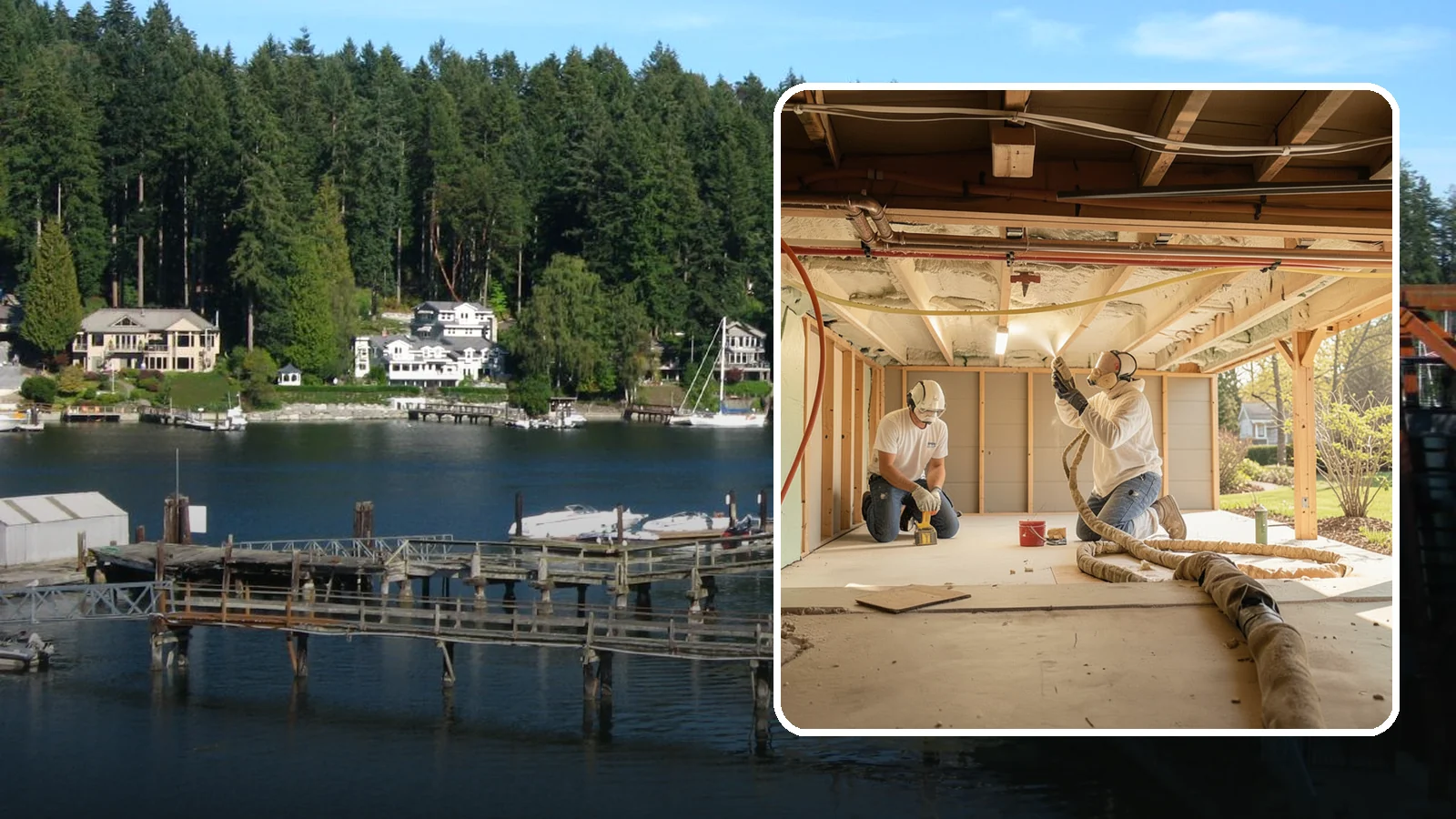 Crawlspace Insulation in Gig Harbor, Pierce County, WA - We insulate crawlspaces to warm floors above and defend against the persistent moisture beneath PNW homes.
