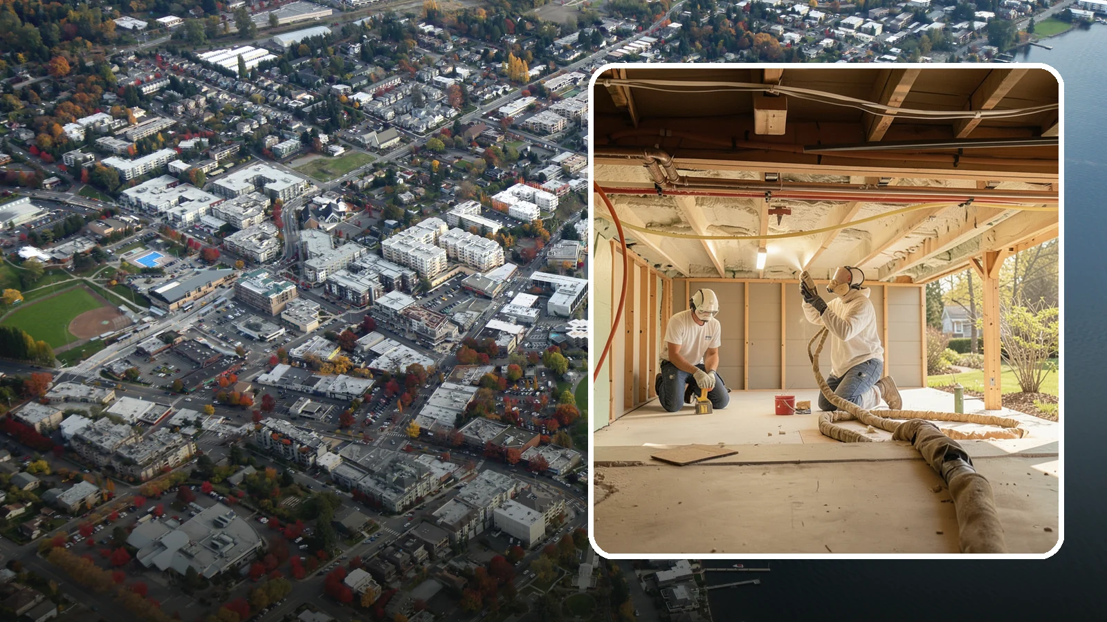 Crawlspace Insulation in Kirkland, King County, WA - We insulate crawlspaces to warm floors above and defend against the persistent moisture beneath PNW homes.