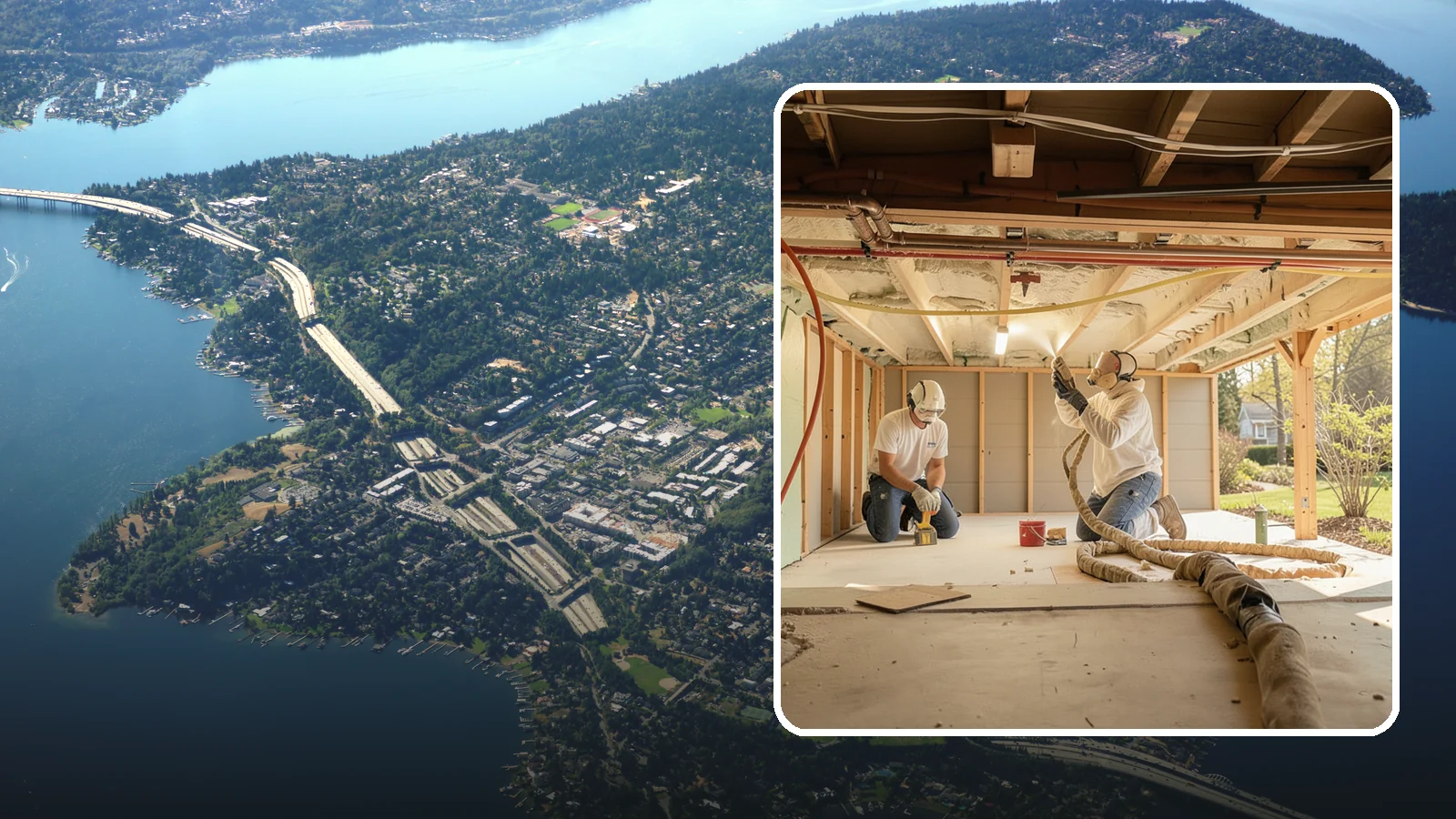 Crawlspace Insulation in Mercer Island, King County, WA - We insulate crawlspaces to warm floors above and defend against the persistent moisture beneath PNW homes.