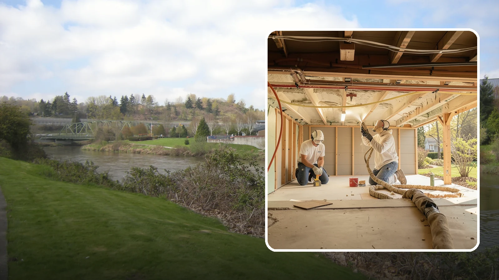 Crawlspace Insulation in Tukwila, King County, WA - We insulate crawlspaces to warm floors above and defend against the persistent moisture beneath PNW homes.