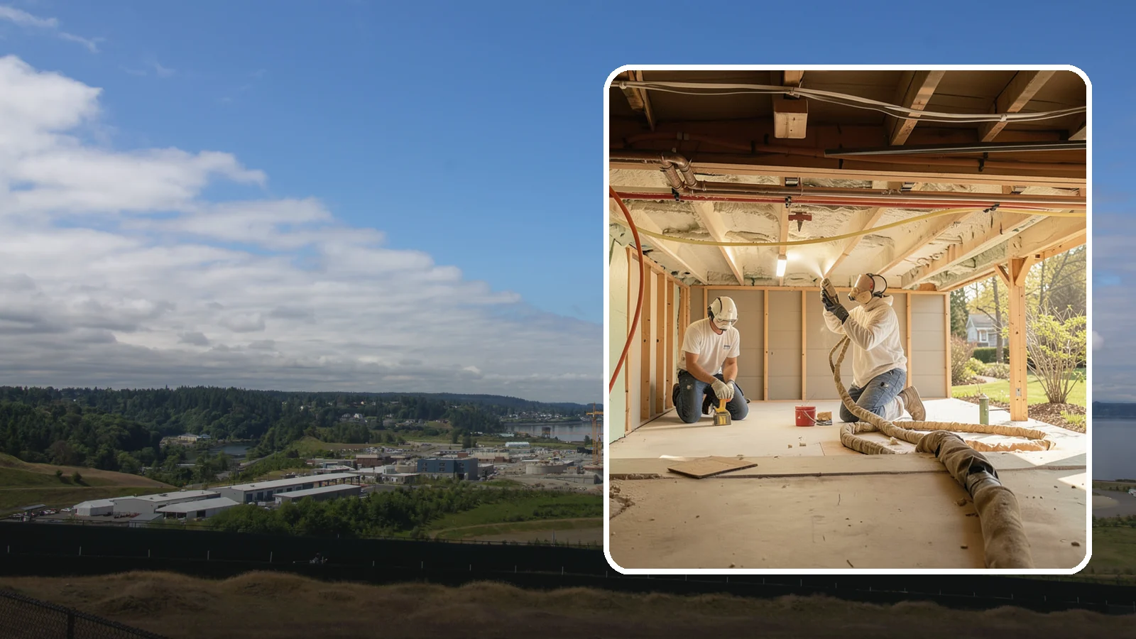 Crawlspace Insulation in University Place, Pierce County, WA - We insulate crawlspaces to warm floors above and defend against the persistent moisture beneath PNW homes.