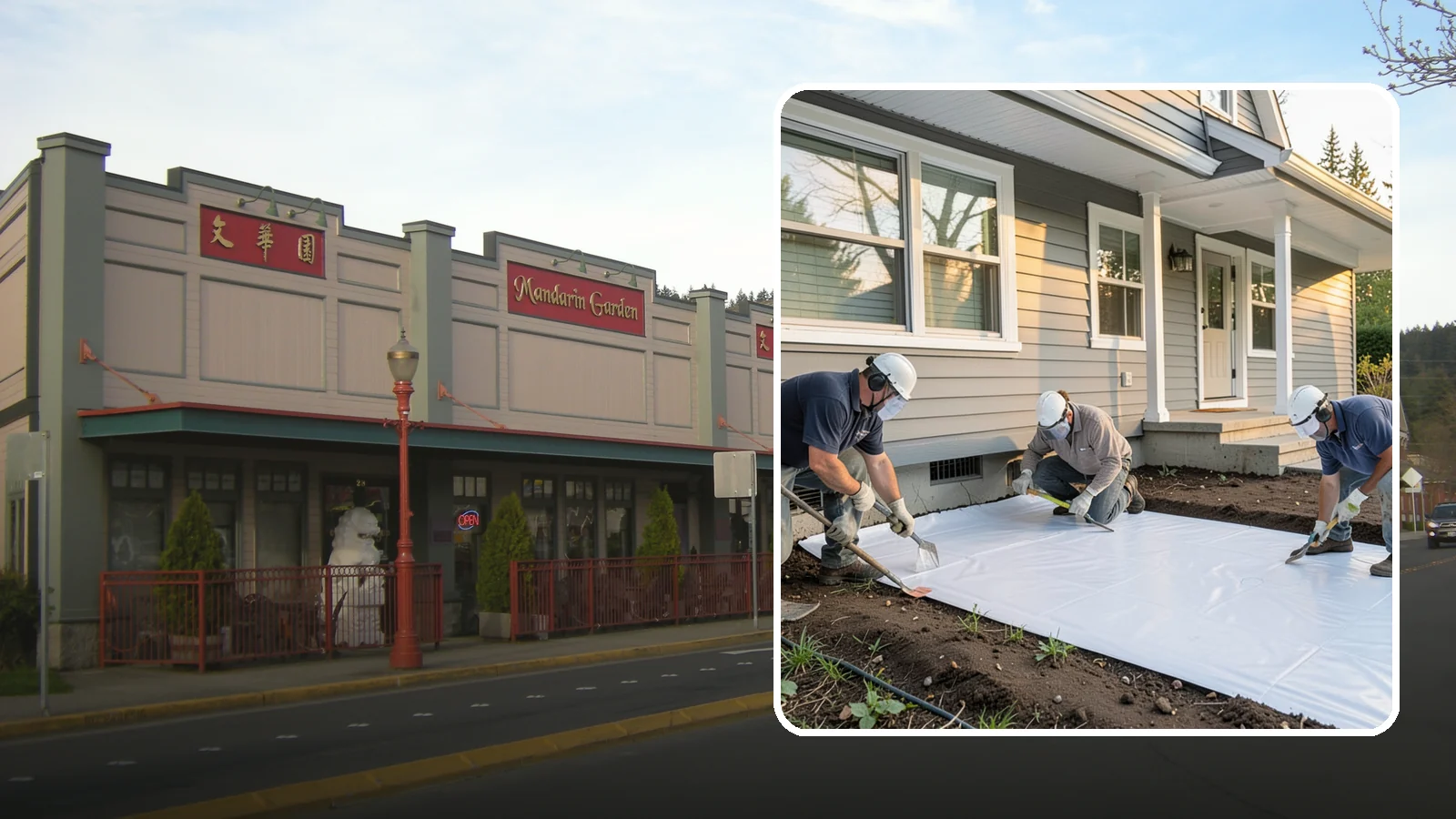 Crawlspace Vapor Barrier in Issaquah, King County, WA - Laying a sealed ground sheet across the crawlspace floor to block soil moisture from evaporating into the structure.