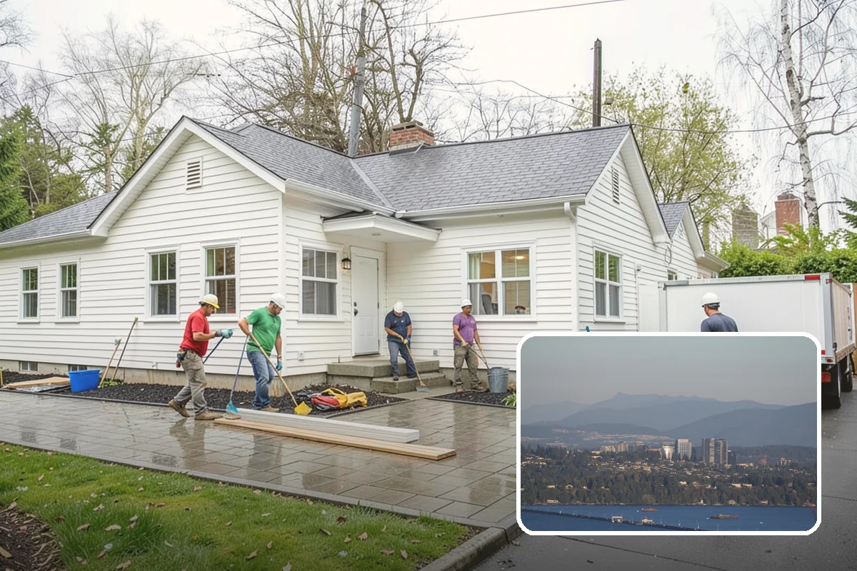 Crawlspace Vapor Barrier in Medina, King County, WA - Cuts ground-source moisture reaching the framing