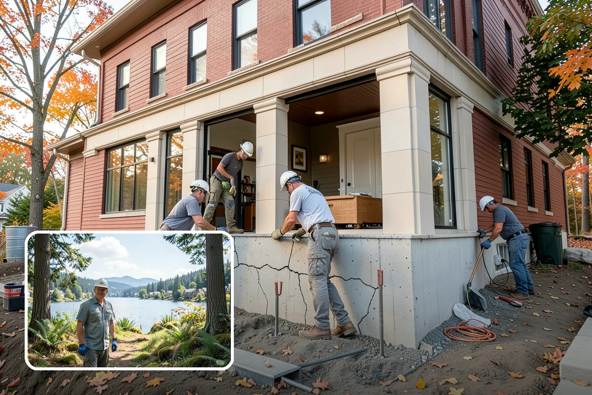 Crawlspace Vapor Barrier in Milton, King County, WA - Cuts ground-source moisture reaching the framing