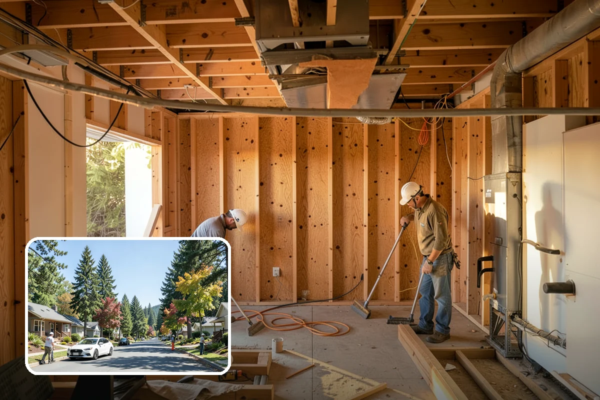 Crawlspace Vapor Barrier in Orting, Pierce County, WA - Cuts ground-source moisture reaching the framing