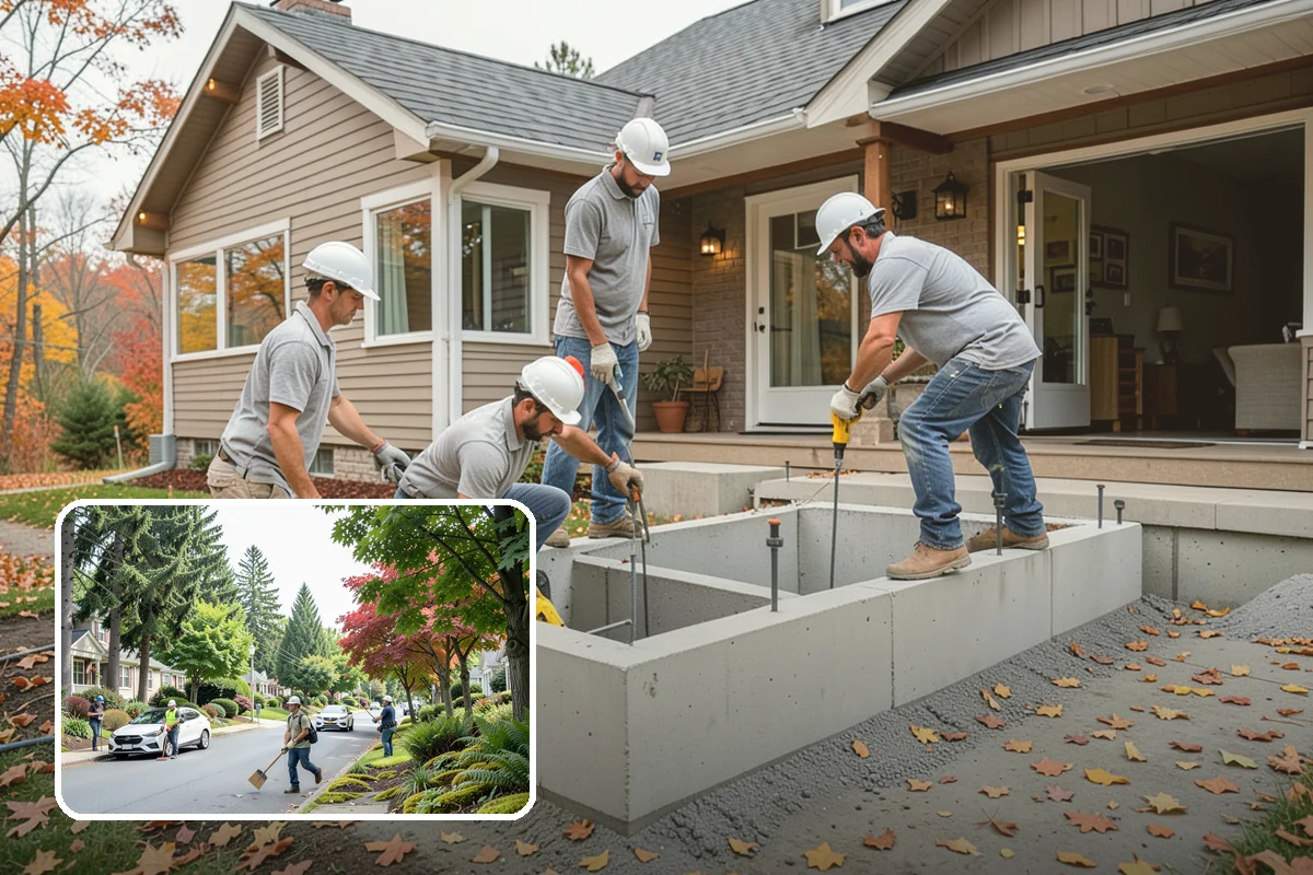 Crown Molding Installation in Beaux Arts Village, King County, WA - Correct spring-angle cuts for seamless corners