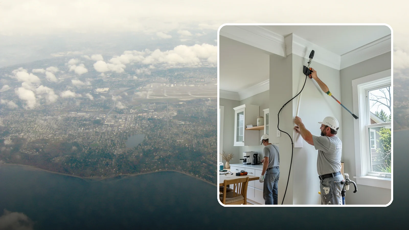 Crown Molding Installation in Burien, King County, WA - Elegant crown molding installation that adds architectural height and refinement where walls meet the ceiling.