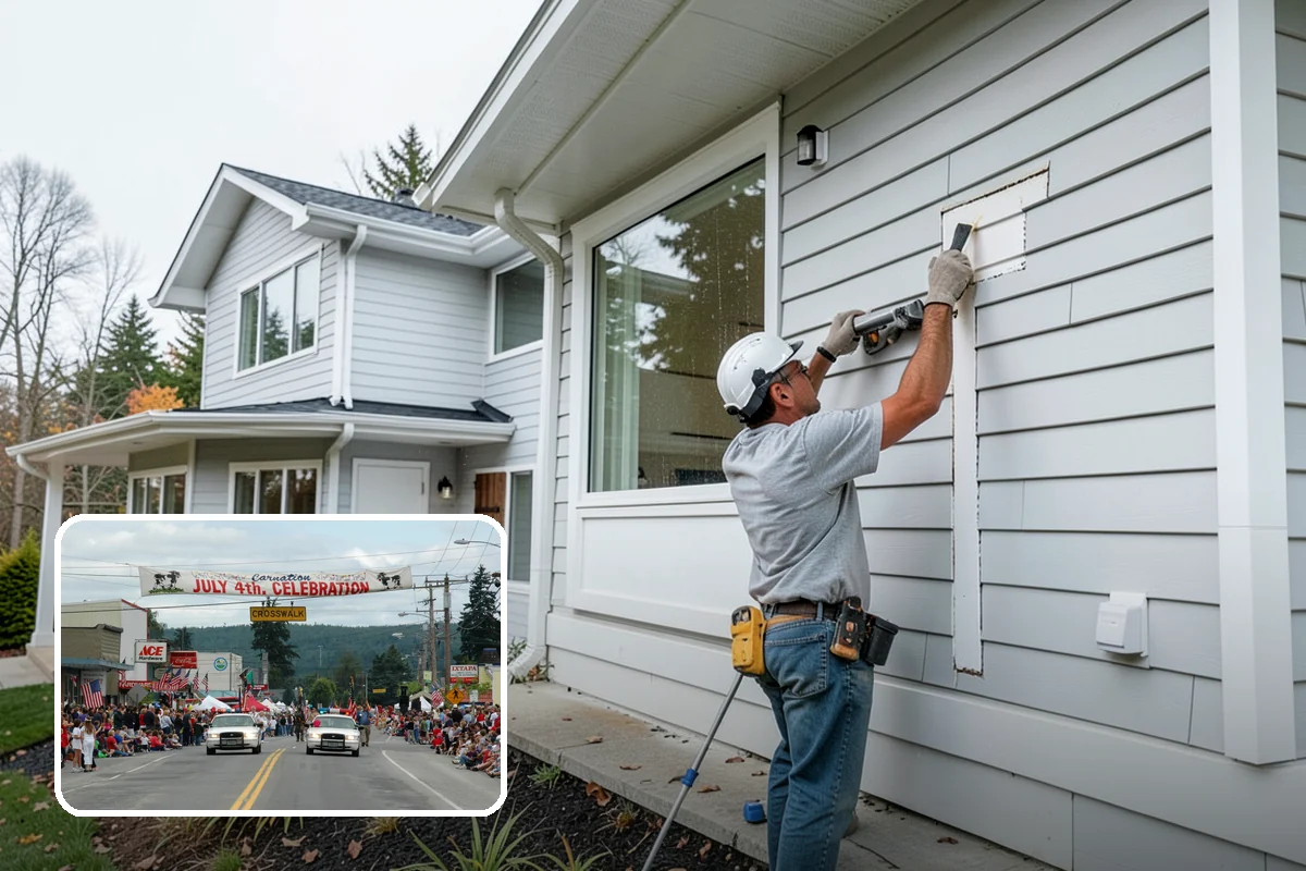 Crown Molding Installation in Carnation, King County, WA - Correct spring-angle cuts for seamless corners
