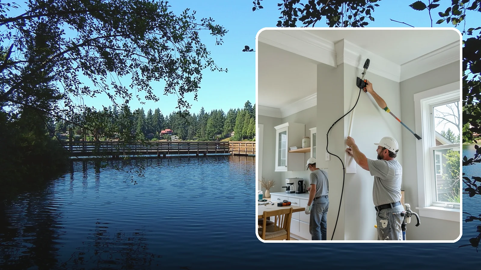 Crown Molding Installation in Federal Way, King County, WA - Elegant crown molding installation that adds architectural height and refinement where walls meet the ceiling.