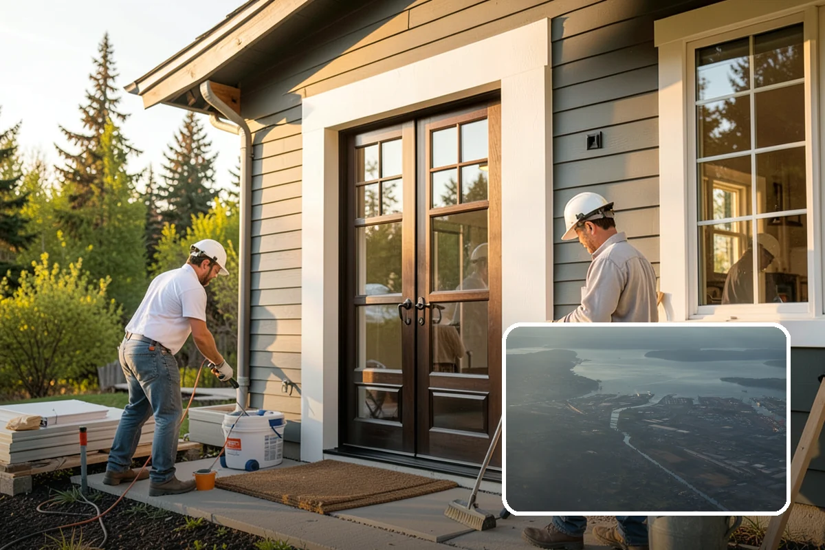 Crown Molding Installation in Fife, Pierce County, WA - Correct spring-angle cuts for seamless corners