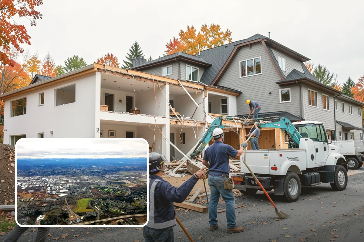 Crown Molding Installation in Kent, King County, WA - Correct spring-angle cuts for seamless corners