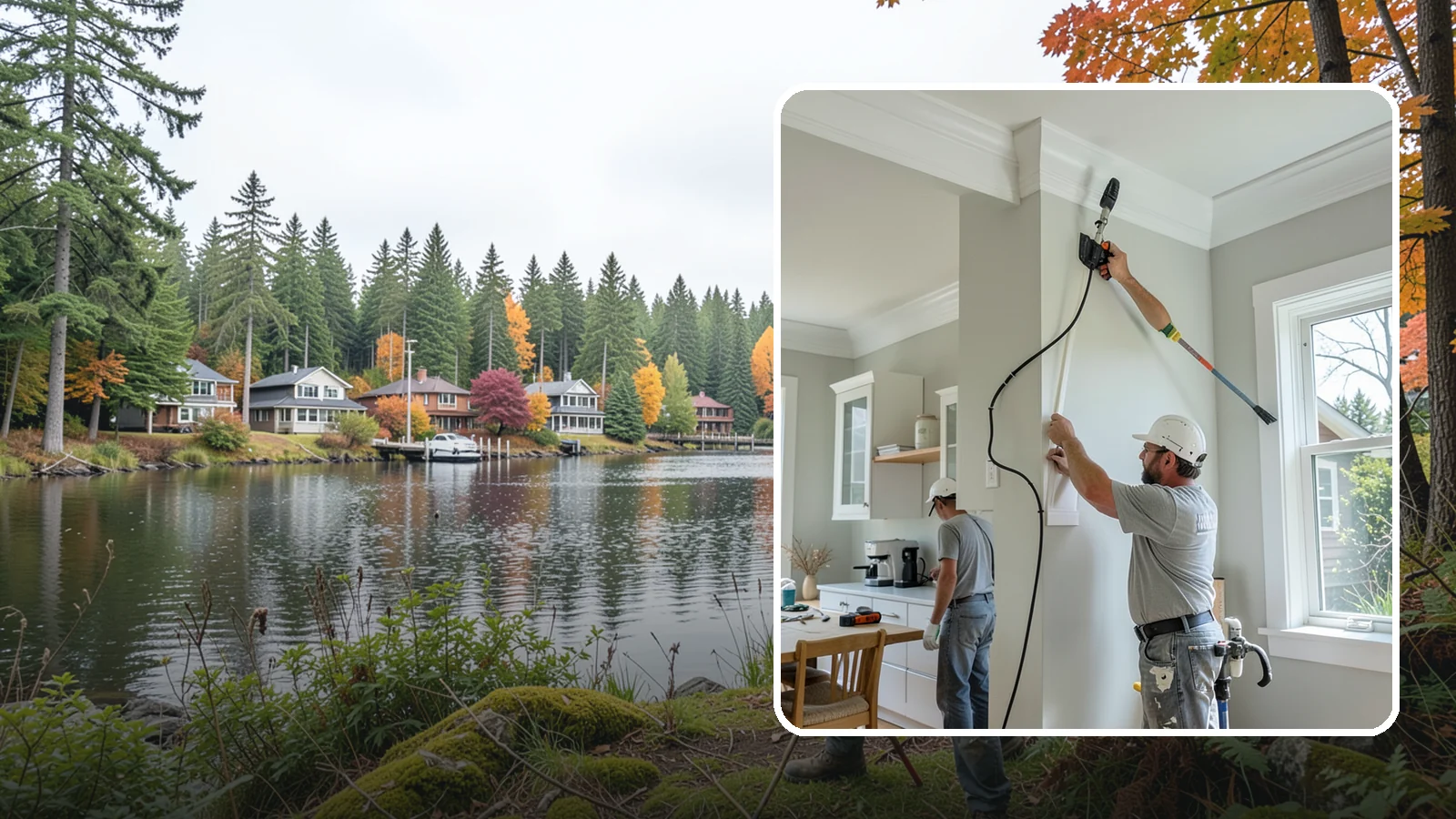 Crown Molding Installation in La Conner, Skagit County, WA - Elegant crown molding installation that adds architectural height and refinement where walls meet the ceiling.