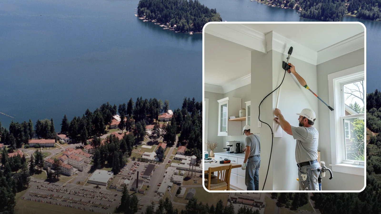 Crown Molding Installation in Lakewood, Pierce County, WA - Elegant crown molding installation that adds architectural height and refinement where walls meet the ceiling.