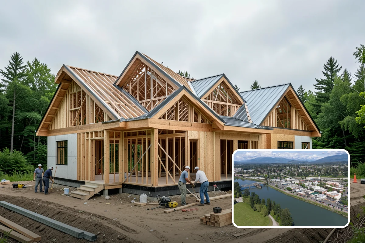 Crown Molding Installation in Mount Vernon, Skagit County, WA - Correct spring-angle cuts for seamless corners