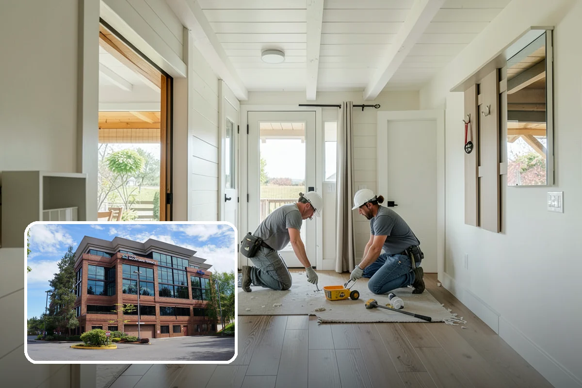 Crown Molding Installation in Mountlake Terrace, Snohomish County, WA - Correct spring-angle cuts for seamless corners